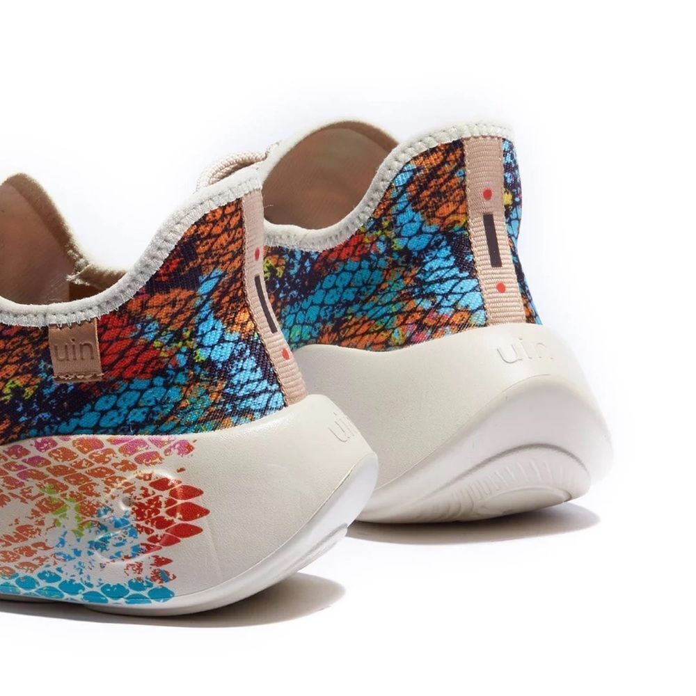 UIN Women's Sneakers Lightweight Walking Comfy Shoes (Colorful Scale) - Picture 8 of 11